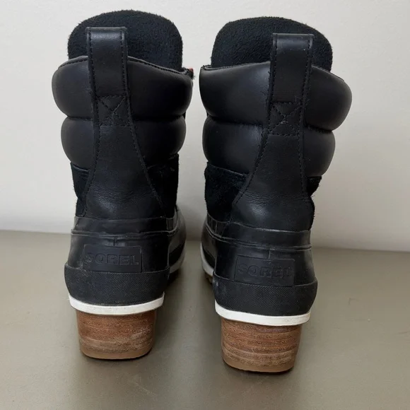 Sorel Black Boots Size 7.5 - Picture 6 of 16